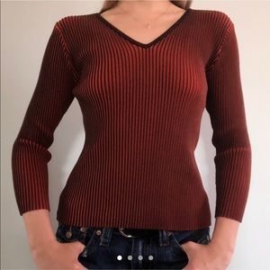 Unique orange/brown sweater